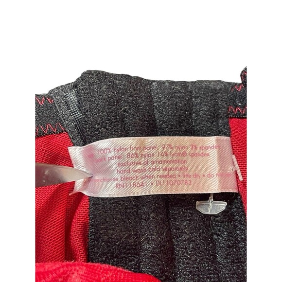 Cacique Red Black Lace Corset Bustier Bra Top Size 14/16 Lingerie Goth Pinup - Picture 7 of 8